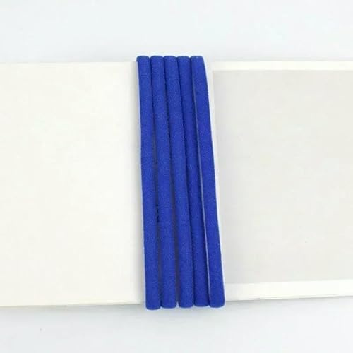 Cuerda elástica redonda de 3,0 mm/5 mm para aros de pelo, banda de poliamida, correa de sujetador, cinta de goma para coser, accesorios de bricolaje, azul rey, 5 mm, 5 metros