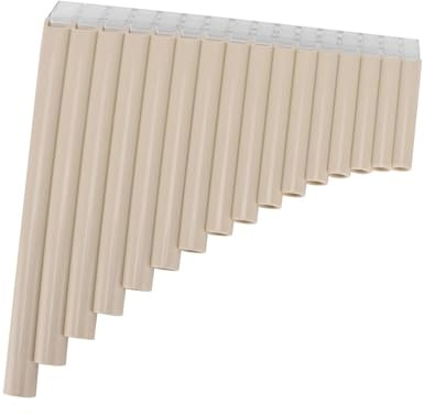 Panflöten Blasinstrument Panflöte für Anfänger und Erwachsene(Off white)