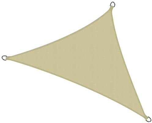 Sol Royal Toldo de terraza SolVision PS9 Vela de Sombra Toldo Parasol 5x5x7 m PES Repelente del Agua Arena protección UV - 500x500x700 cm