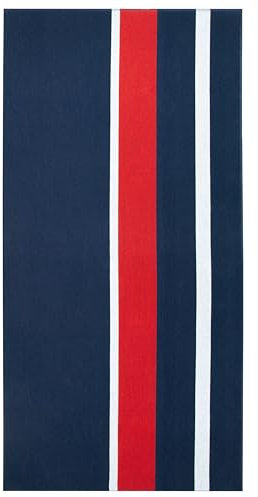 ZOLLNER Strandtuch - hautfreundliches und saugstarkes Badetuch in 100x200 cm - waschbar bis 60°C - Baumwolle - mit zeitlosen Streifen - Oeko Tex® Zertifiziert