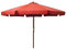 vidaXL Parasol d'Extérieur avec Mât en Bois, Pare-soleil de Patio, Abri de Soleil, Parasol de Plage Jardin Terrasse Balcon, 330 cm Terre Cuite