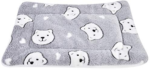 Vejaoo hochwertige Flanell Fleece Haustiere Softe und Warme Haustiere Bed Für Hunde/Katzen XZ006 (Grey Bear, 79 * 60 cm)