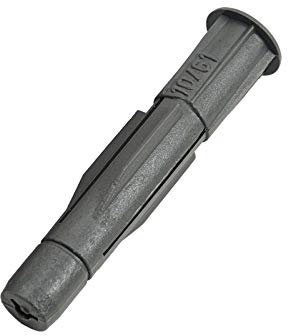 100 Stück/Dübel/Durchmesser - 10 x 61mm - Länge Universaldübel mit Kragen/Spreizdübel/Allzweckdübel/Material: Kunststoff