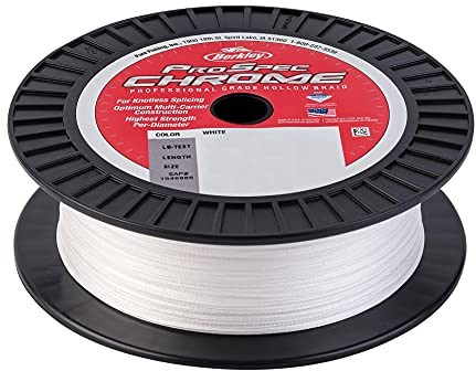 Berkley Unisex-Erwachsene Chrome Hollow Braid Fishing Line ProSpec Premium Angelschnur, verchromt, hohlgeflecht, Weiss/opulenter Garten, 500yd | 457m