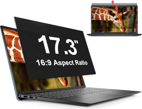 Mamol 17.3 Pouces Filtre de Confidentialité 16:9 Aspect, Amovible Filtre Ecran Ordinateur Confidentialité Portable, Protection d'écran PC pour 17.3 Pouces 16:9 Moniteur Widescreen Computer