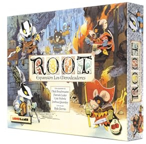 2Tomatoes Games – Root: Die Rumtreiber | Brettspiel mit Brettspiel | Würfel werfen | für 2-6 Spieler | Sprache: Spanisch | Thema: Tiere