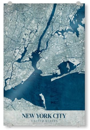 artboxONE Acrylglasbild 90x60 cm Städte/New York Vintage New York City - Bild New York New York New York City