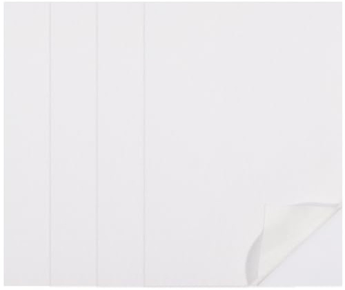 craspire 16.5X12 wasserlösliches Stickstabilisator-Stoffpapier, 4 Stück, Auflösbar, Bedruckbar, Selbstklebend, Abwaschbar, A3, Stick- Und Stichmuster Zum Drucken, Zeichnen, Handmaschinensticken