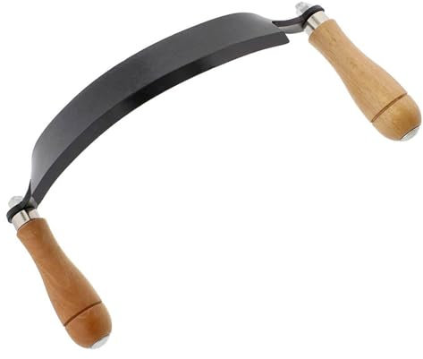 Draw Rasiermesser – gerade Holzbearbeitungswerkzeuge, professionelles 20,3 cm langes Edelstahl-Rasierwerkzeug, gerades gebogenes Zeichen-Rasierwerkzeug für Holzbearbeitung und Entrindung