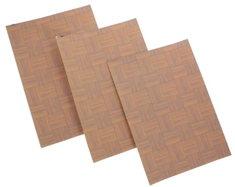 CIYODO Mini Pavimenti Decorativi in Carta Adesivi Per Pavimenti Miniatura Fogli Per Mini Case Accessori Per Case Delle Bambole Design Rustico Per Fai Da Te