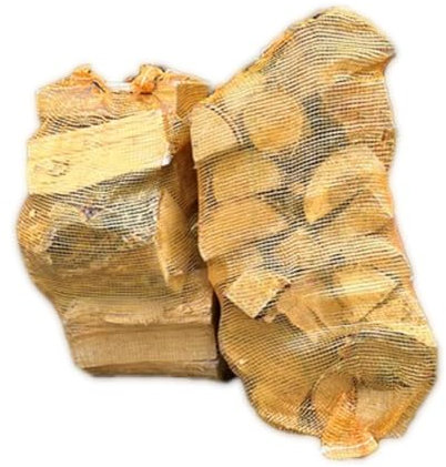 Birch Firewood Nets Extra Large (45L) x 1 - Kiln Dried Logs for Wood Burner, Grate, Fire Pit. Dry Fire Wood For Log Burners, Pizza Oven