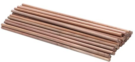24 Stück 30cm Walnuss Dübelstangen Holzdübelstange | Walnuss Bastelstange Durchmesser 6mm Holzstäbchen für Baumodellmaterial DIY Bastelbedarf