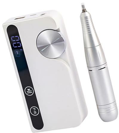 XBOKA Elettrico Chiodi Trapano Macchina Unghie File Manicure Strumento 45000rpm Unghie Lucidatrice con Velocità Regolabile per Saloni
