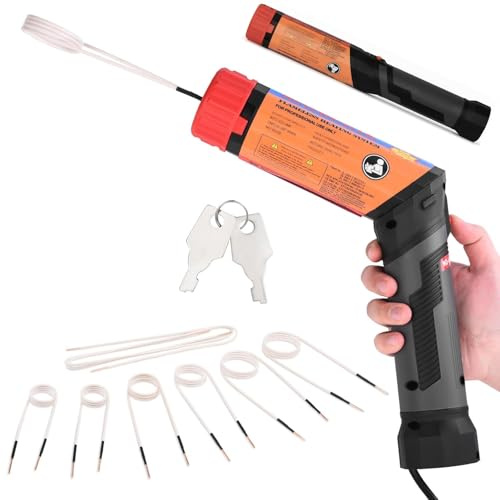 Heizelemente mit Magnetischer, 1100 W Flammenfreies Induktionsheizgerät mit 8 Spulen, Induktionsheizgerät Set zum Entfernen von Rostigen Schrauben für Kfz-Werkstätten, Industrielle Instandhaltung