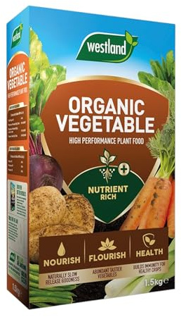 Westland All Vegetable Feed 1.5Kg – High-Performance Organic Fertilizer for Healthier, Stronger Vegetables, Boosts Growth, Promotes Vibrant Harvests, Ideal for All Vegetable Gardens