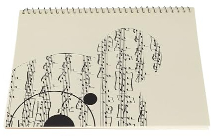 Joyance Notennotizbuch Notation Notation Notation Personal Notizbuch, 50 Seiten Notenheft für Musik-Manuskript Schreiben, Gelber Bär Design, Ideal für Komponisten und Musiker