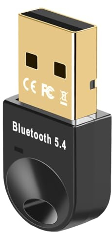 Diheohg Adaptateur Bluetooth sans pour PC Bluetooth 5.4 Dongle USB Récepteur Bluetooth pour Haut-Parleur Souris Clavier Émetteur-A