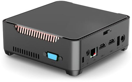 Luobannm Mini PC 16GB DDR4 512G SSD Mini Desktop Computers Support HD 4K Triple Display 4K HD Port VGA Win 11 UK Plug