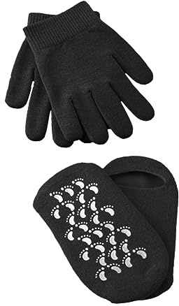 ELAYARD 2 paia Guanti Idratanti in Gel con Calzini Spa per Morbidi e Durevoli Nutriente