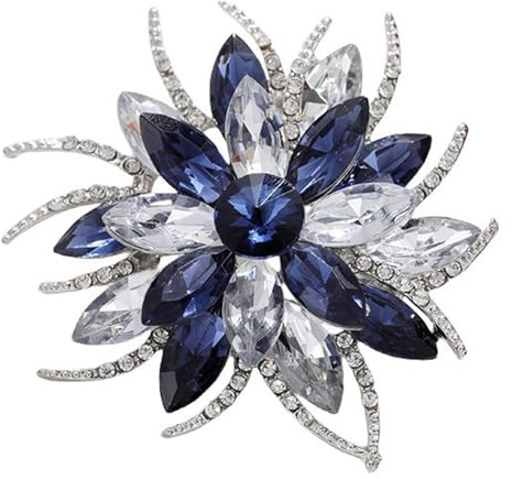 Qiwenr Broche de Señoras, Broche de Cristal, Broches de Diamantes de Imitación, Adecuado Para que las Niñas Decoren Suéteres, Abrigos, Bufanda, Borsa, Vestido, Para Fiestas, Regalos Bien Pensados