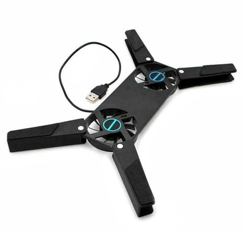 Base di raffreddamento per laptop Ventilatore per Tappetino di raffreddamento per notebook con ventola di raffreddamento USB pieghevole per laptop da 7-15 Tappetino di raffreddamento per laptop USB