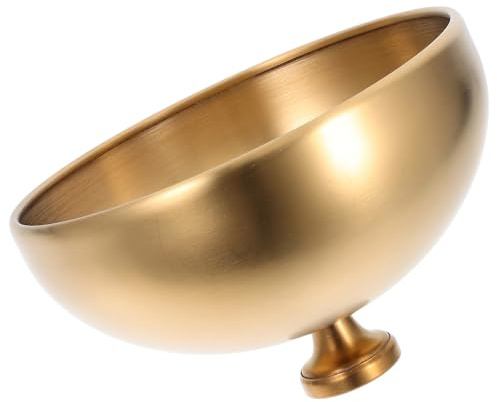 Stainless Steel Round Food Dome Cover 6.68inch 17cm Golden