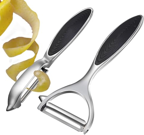 Pelador De Zanahorias,Herramienta De Hogar Antideslizante Con Mango Ergonómico | Pelador De Alimentos Para Cocina | Para Patata Zanahoria Naranja Pepino