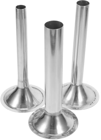 COHEALI 3 Piezas Tubos de Relleno de Salchichas de Acero Inoxidable 1.5/2/2.5 Cm para Embutidora Manual 10-12 Tipo, Accesorios Versátiles para Hacer Salchichas y Carne en Cocina