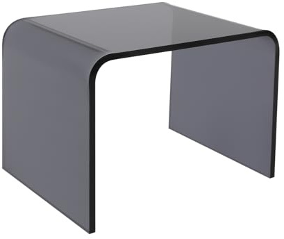 Acryl Tritthocker Kinder rutschfest, stabil 50kg Trittleiter Bad Küche Hocker Schemel Fußhocker Badezimmer Kinderhocker robust vielseitig Einstieg Waschbecken WC, Schwarz