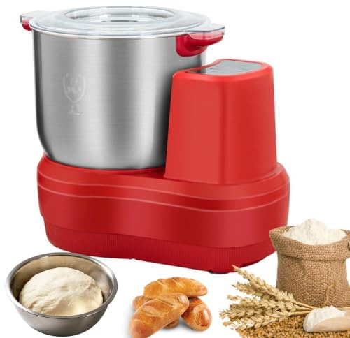 Macchina per Impasto Elettrica, Impastatrice da 10L ad Alta Capacità con Funzione di Fermentazione, Frullatore Elettrico da Cucina da 150W con Design Diviso e Timer Intelligente per Cuochi Casalinghi