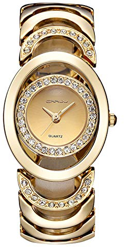 rorios Mode Damen Armbanduhren Edelstahl Simulierter Diamant Dial Damenuhr Armbanduhren für Frauen Damenuhr