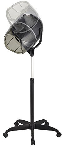 Y-NOT Professional Hairdryer Height Adjustable Hooded Stand Up Bonnet Hair Dryer, Floor Standing Rolling Base with Wheels for Beauty Salon Equipment Home Spa