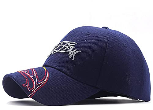 ShFhhwrl Baseball Kappe Herren Baseball Cap Damen Stickmütze Herren Cap 55-60Cmanpassbar 02Blue