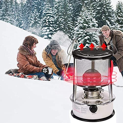 Kerosin-Heizung Herd, Kerosin-Herd-Brenner, Tragbare Kerosin-Heizung, Edelstahl-Öl-Heizung Winddichter Herd 9000 BTU für Zuhause Und Camping
