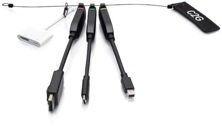 C2G Anello adattatore universale HDMI 4K con Mini DisplayPort™, DisplayPort, USB-C e Lightning con codice colore