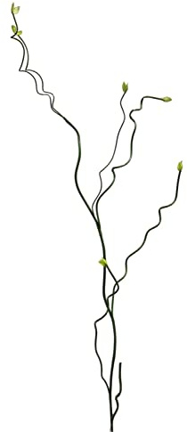 artplants.de Kunstzweig Korkenzieherweide PENGXI, grün, 115 cm - Korkenzieher Deko AST