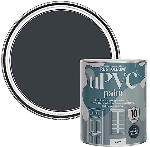Rust-Oleum Grey uPVC Door and Window Paint in Matt Finish - Anthracite (RAL 7016) 750ml