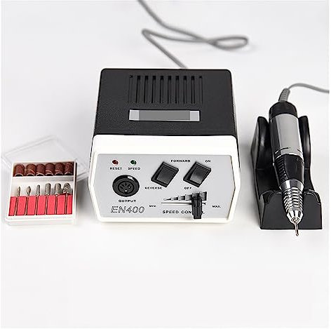 RUHEN Perceuse à Ongles électrique Professionnelle 30 000 TR/Min, Lime à Ongles pour manucure, fraiseuse à Ongles Portable, fraiseuse