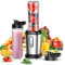 500W Mixeur Blender, Blender Smoothie Électrique avec 2 Bouteilles Tritan BPA-Free Portables de 600ml, Mixeur Smoothie avec 4 Lames en Acier Inoxydable, Mini Mixeur our Bebe Milkshake Smoothie Fruits