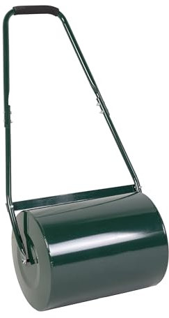 Bricomed Rodillo para Césped de 30 litros, Ancho 42cm, Diámetro 30cm, Manillar 100cm