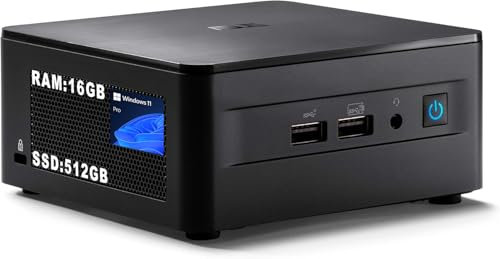 ASUS - Mini Pc Computer desktop Core i5-1240P, 16GB RAM, 512GB SSD, Win 11 Pro, Supporta 8K o 4K, Visualizzazione su 4 schermi, Ethernet Gigabit, Wi-Fi 6E