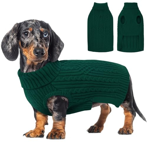 AOFITEE Hundepullover Kleine Hunde, Warmer Katzenpullover Hundepulli XS | Winter Hundepulli Strickpullover Weihnachtspullover, Warm Pullover für Kleine Mittlere Groß Hunde