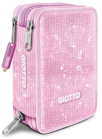 GIOTTO ASTUCCIO 3ZIP SUPER CRYSTAL ROSA