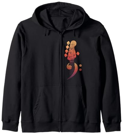 Basso a Cinque Corde Bass Clef per Bassista Felpa con Cappuccio