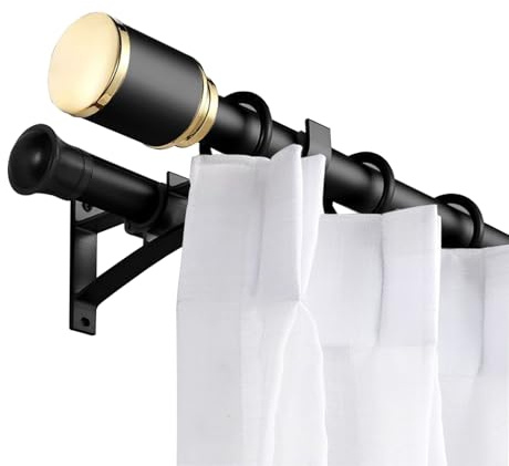 Asta per tenda romana a doppio palo resistente, facile installazione, forte capacità di carico, supporto affidabile per trattamenti per finestre, decorazione domestica.