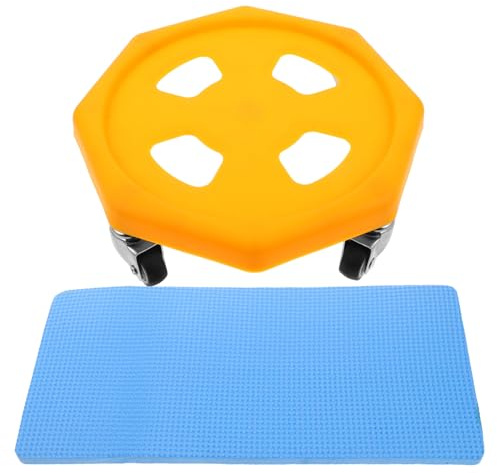 TOYANDONA Silent Ab Roller mit Reboundfunktion Kompakter und Tragbarer Core Strength Trainer für Bauch und Ganzkörpertraining Platzsparendes Fitnessgerät für Zuhause Inklusive Knieschutzpad