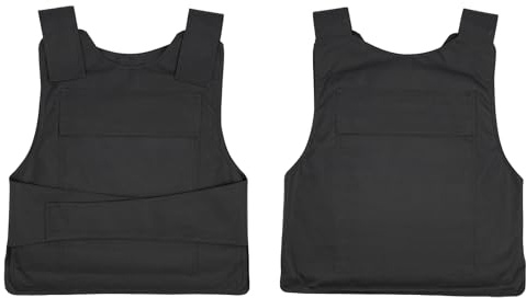 Protective Stab-proof Vest, Tactical Lightweight Bulletproof Vest for Safe Outdoor Activities with Cut-resistant Gloves, Front and Back Concealed Body Armor