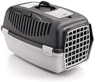 Stefanplast Gulliver 3 Katzentransportbox Tür Kunststoff, dunkel/hell grau