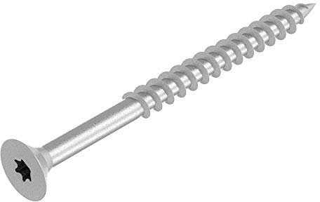 Vite SECCARO per truciolare 5 x 60 mm, acciaio zincato, vite per legno con filettatura parziale, TX / esalobata, 150 pezzi