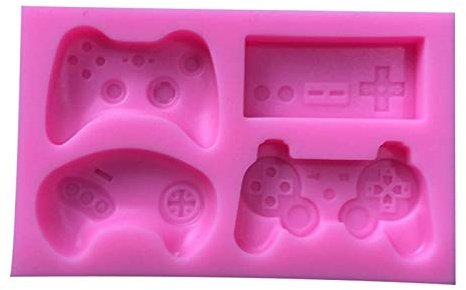 TOSSPER Mini Silicone Game Controller Mold for Candy, Chocolate, Cake Decoration, Resin, Clay